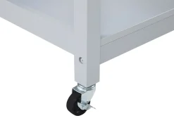 Säilytys<Beliani Tarjoiluvaunu 2 Laatikkoa Vaalea Puu/Harmaa Navarino