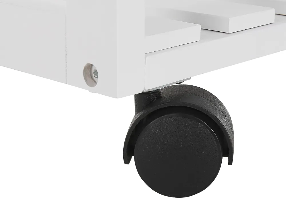 Säilytys<Beliani Tarjoiluvaunu 2 Laatikkoa Kaappi Vaalea Puu/Valkoinen Boves