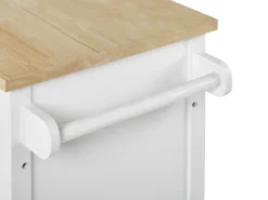 Säilytys<Beliani Tarjoiluvaunu 2 Laatikkoa Kaappi Vaalea Puu/Valkoinen Genoa