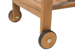 Cheap Beliani Tarjoiluvaunu Akaasia Vaalea Puu Sassari