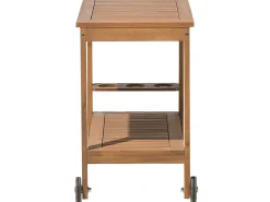 Cheap Beliani Tarjoiluvaunu Akaasia Vaalea Puu Sassari