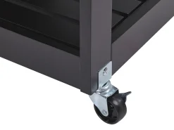 Cheap Beliani Tarjoiluvaunu Laatikko Kaappi Vaalea Puu/Musta Trapani