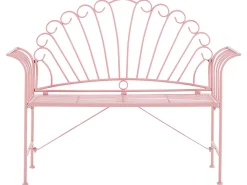 Best Beliani Terassipenkki Ja Poyta Metalli Vaaleanpunainen Cavinia