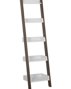 New Beliani Tikashylly 5 Hyllya Tumma Puu/Valkoinen Mobile Duo