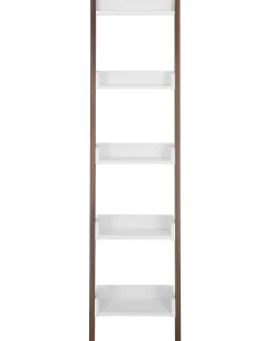 New Beliani Tikashylly 5 Hyllya Tumma Puu/Valkoinen Mobile Duo