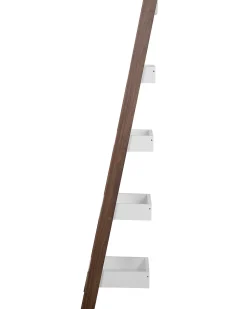 New Beliani Tikashylly 5 Hyllya Tumma Puu/Valkoinen Mobile Duo