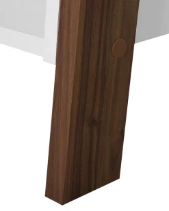 New Beliani Tikashylly 5 Hyllya Tumma Puu/Valkoinen Mobile Duo