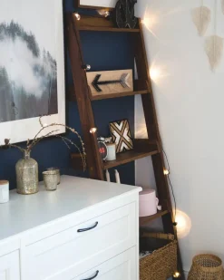 Cheap Beliani Tikashylly 5 Hyllya Tumma Puu Mobile Trio