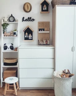 Säilytys<Beliani Tikashylly 5 Hyllya Valkoinen Mobile Duo