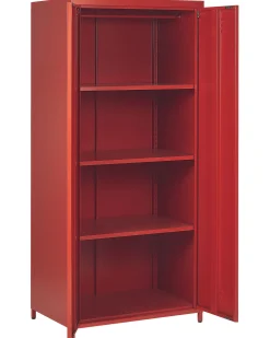 Best Beliani Toimistokaappi Teras 2 Ovea Punainen Varna