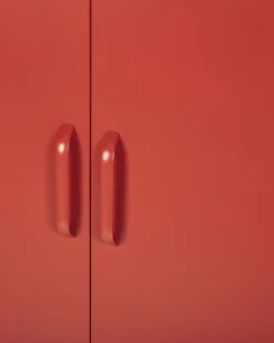 Best Beliani Toimistokaappi Teras 2 Ovea Punainen Varna