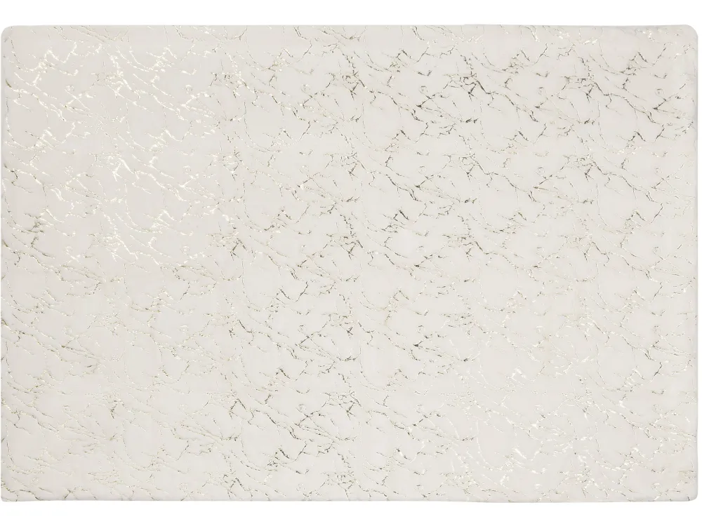 Tekstiilit<Beliani Torkkupeitto Kangas Kermanvalkoinen 130 X 180 Cm Godavari