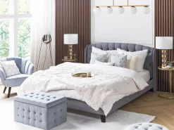 Flash Sale Beliani Torkkupeitto Kangas Luonnonvalkoinen 200 X 220 Cm Chaab