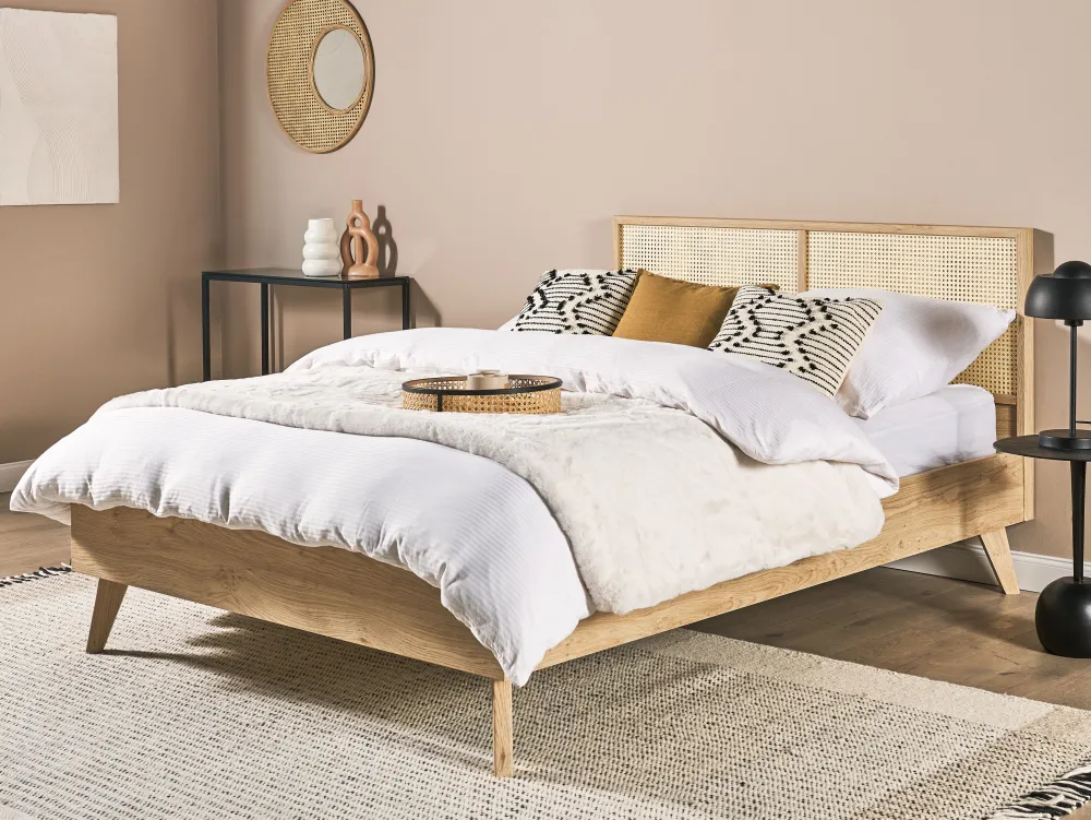 Flash Sale Beliani Torkkupeitto Kangas Luonnonvalkoinen 200 X 220 Cm Chaab