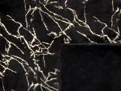 Online Beliani Torkkupeitto Kangas Musta 130 X 180 Cm Godavari