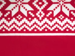 Tekstiilit<Beliani Torkkupeitto Kangas Punainen/Valkoinen 150 X 200 Cm Vantaa