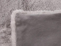 Tekstiilit<Beliani Torkkupeitto Kangas Vaaleanharmaa 200 X 220 Cm Chaab