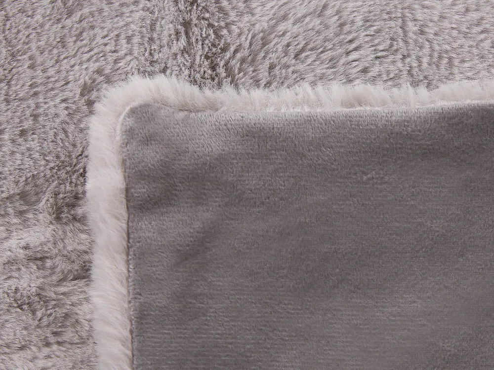 Tekstiilit<Beliani Torkkupeitto Kangas Vaaleanharmaa 200 X 220 Cm Chaab