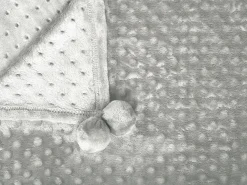 New Beliani Torkkupeitto Kangas Vaaleanharmaa 200 X 220 Cm Samur