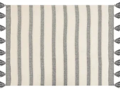 Clearance Beliani Torkkupeitto Puuvilla Beige/Harmaa 130 X 170 Cm Cayir