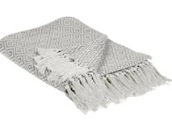 New Beliani Torkkupeitto Puuvilla Pastellipinkki/Vaalea Beige 125 X 150 Cm Mityal