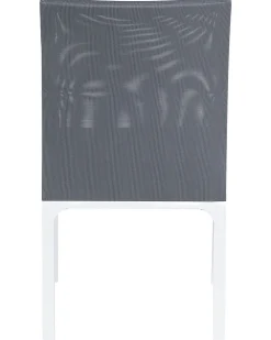 Ulkokalusteet<Beliani Tummanharmaa Alumiininen Puutarhatuoli 8 Kpl Bacoli