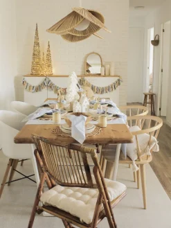 Tuolit<Beliani Tuoli Bambu Kokoontaitettava Ruskea 4 Kpl Trentor