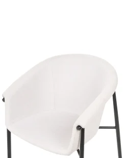 Tuolit<Beliani Tuoli Kangas Beige 2 Kpl Ames