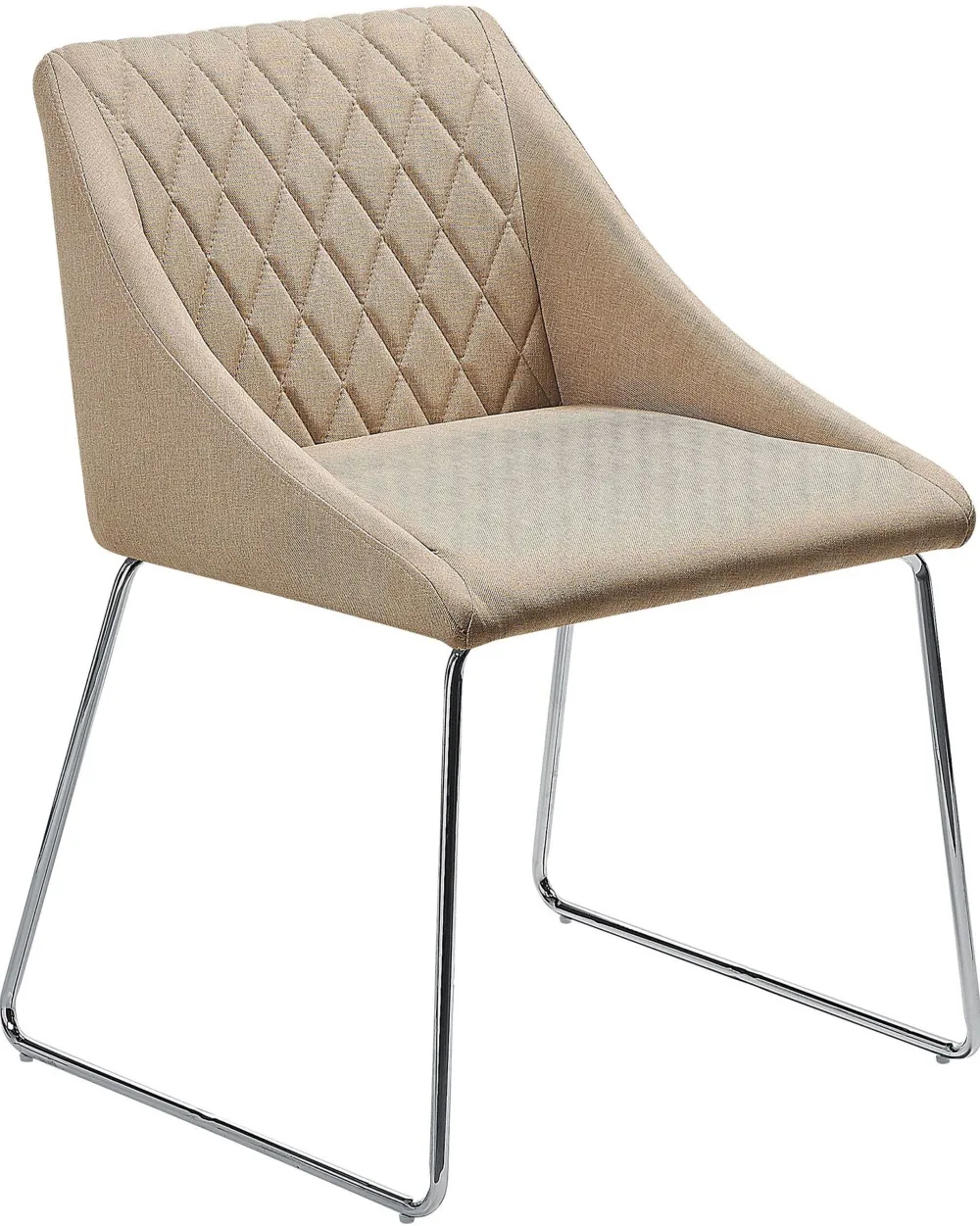 Cheap Beliani Tuoli Kangas Beige 2 Kpl Arcata