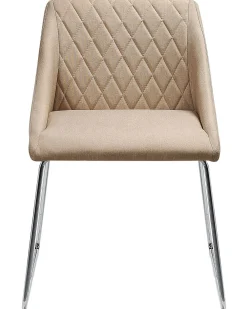 Cheap Beliani Tuoli Kangas Beige 2 Kpl Arcata