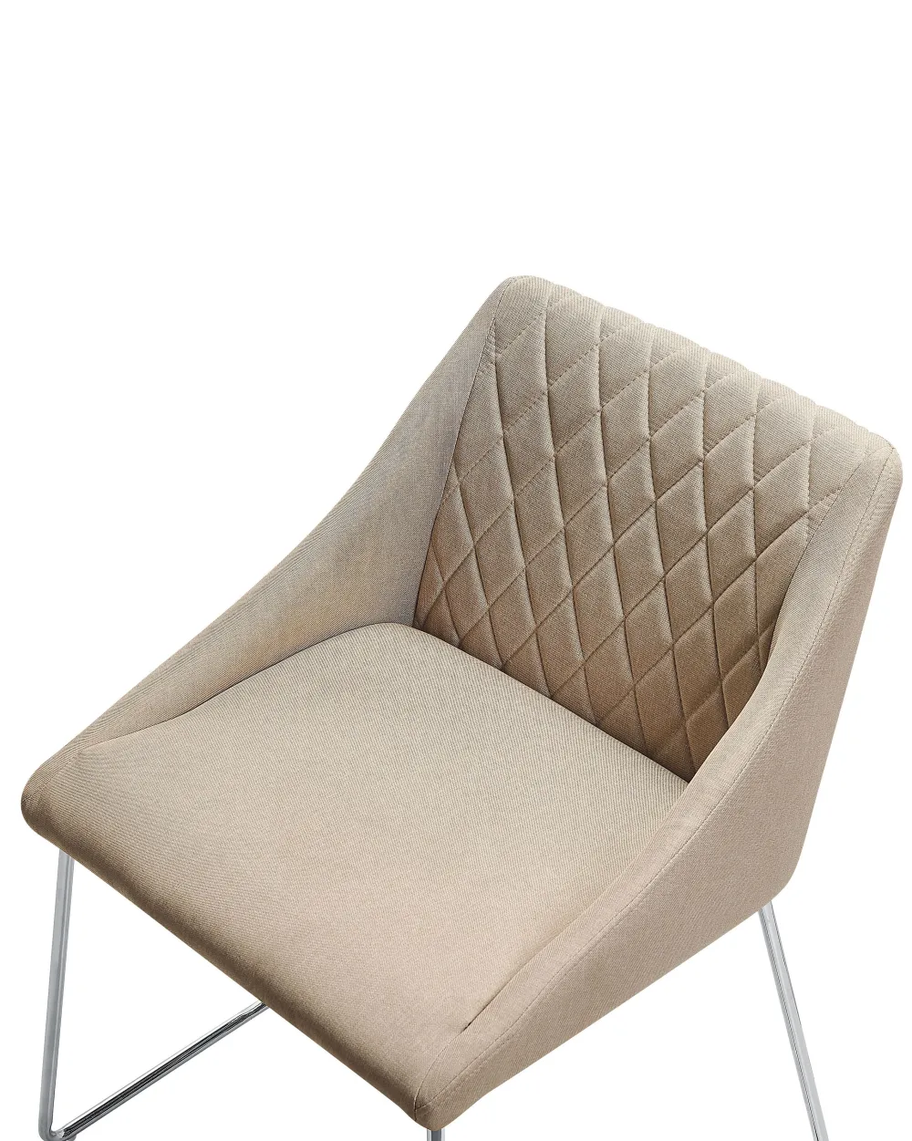 Cheap Beliani Tuoli Kangas Beige 2 Kpl Arcata