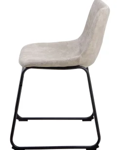 New Beliani Tuoli Kangas Beige 2 Kpl Batavia