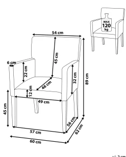Tuolit<Beliani Tuoli Kangas Beige Rockefeller