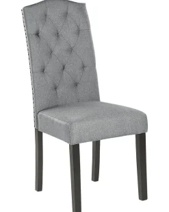 Tuolit<Beliani Tuoli Kangas Harmaa 2 Kpl Shirley