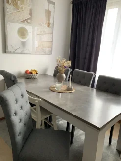 Flash Sale Beliani Tuoli Kangas Harmaa 2 Kpl Velva