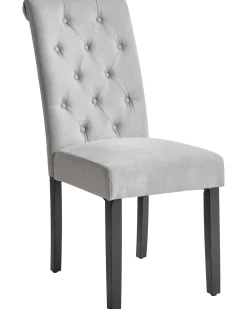 Flash Sale Beliani Tuoli Kangas Harmaa 2 Kpl Velva