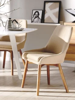 Tuolit<Beliani Tuoli Kangas Hiekanruskea 2 Kpl Melfort