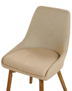 Tuolit<Beliani Tuoli Kangas Hiekanruskea 2 Kpl Melfort