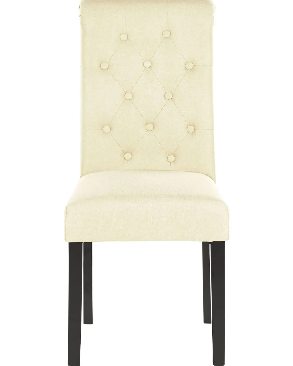 Tuolit<Beliani Tuoli Kangas Kermanvalkoinen 2 Kpl Velva