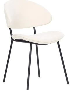 Tuolit<Beliani Tuoli Kangas Kermanvalkoinen 2 Kpl Kiana