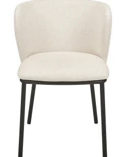 Tuolit<Beliani Tuoli Kangas Kermanvalkoinen 2 Kpl Mina