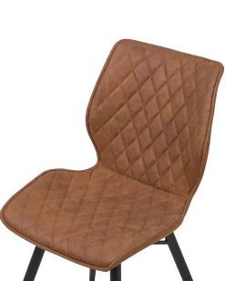 Tuolit<Beliani Tuoli Kangas Kullanruskea 2 Kpl Lisle