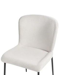 Tuolit<Beliani Tuoli Kangas Luonnonvalkoinen 2 Kpl Ada