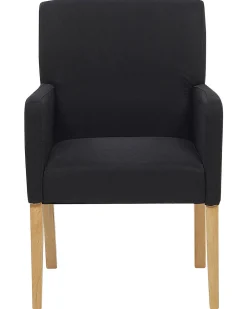 Shop Beliani Tuoli Kangas Musta Rockefeller