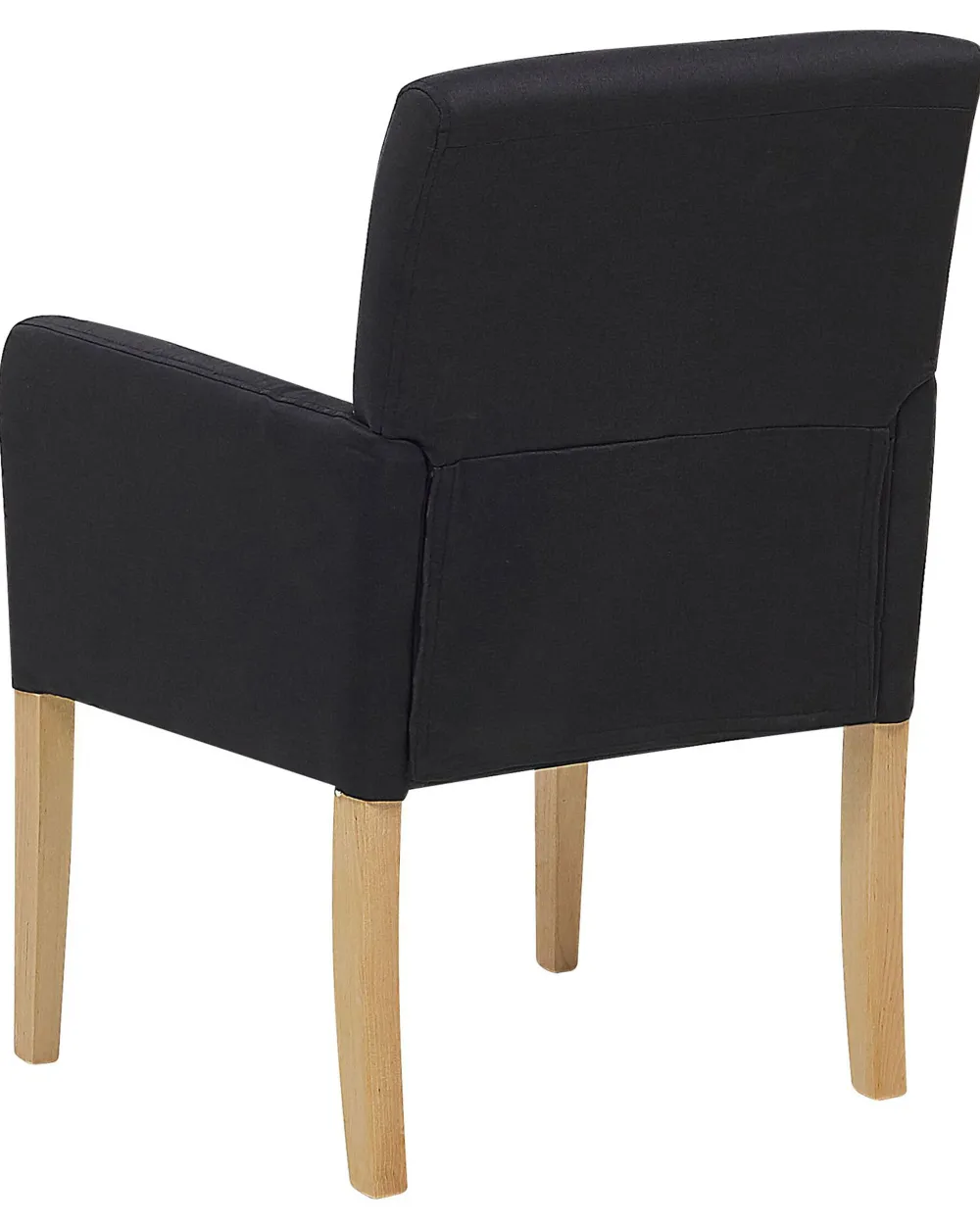 Shop Beliani Tuoli Kangas Musta Rockefeller