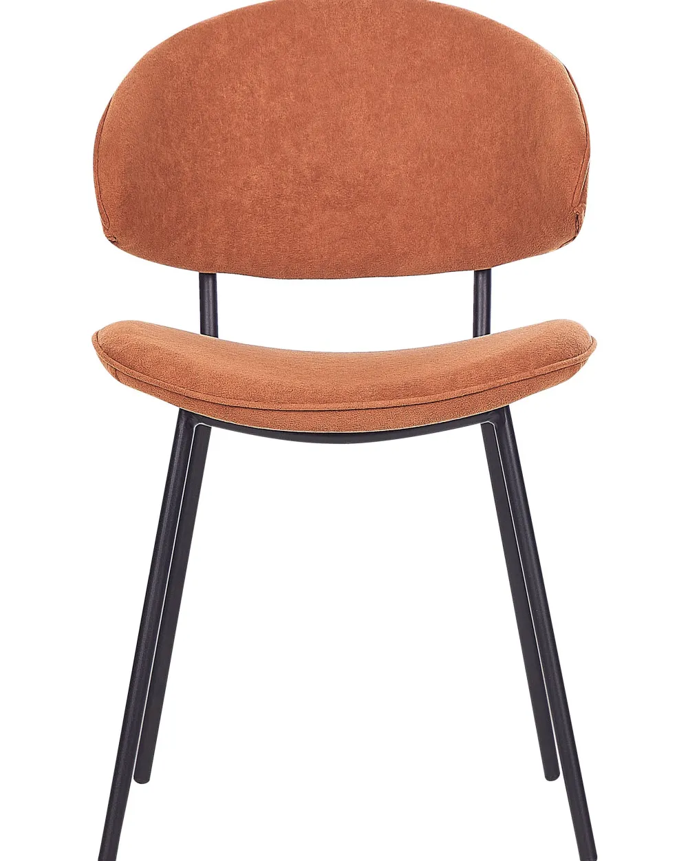 Sale Beliani Tuoli Kangas Oranssi 2 Kpl Kiana