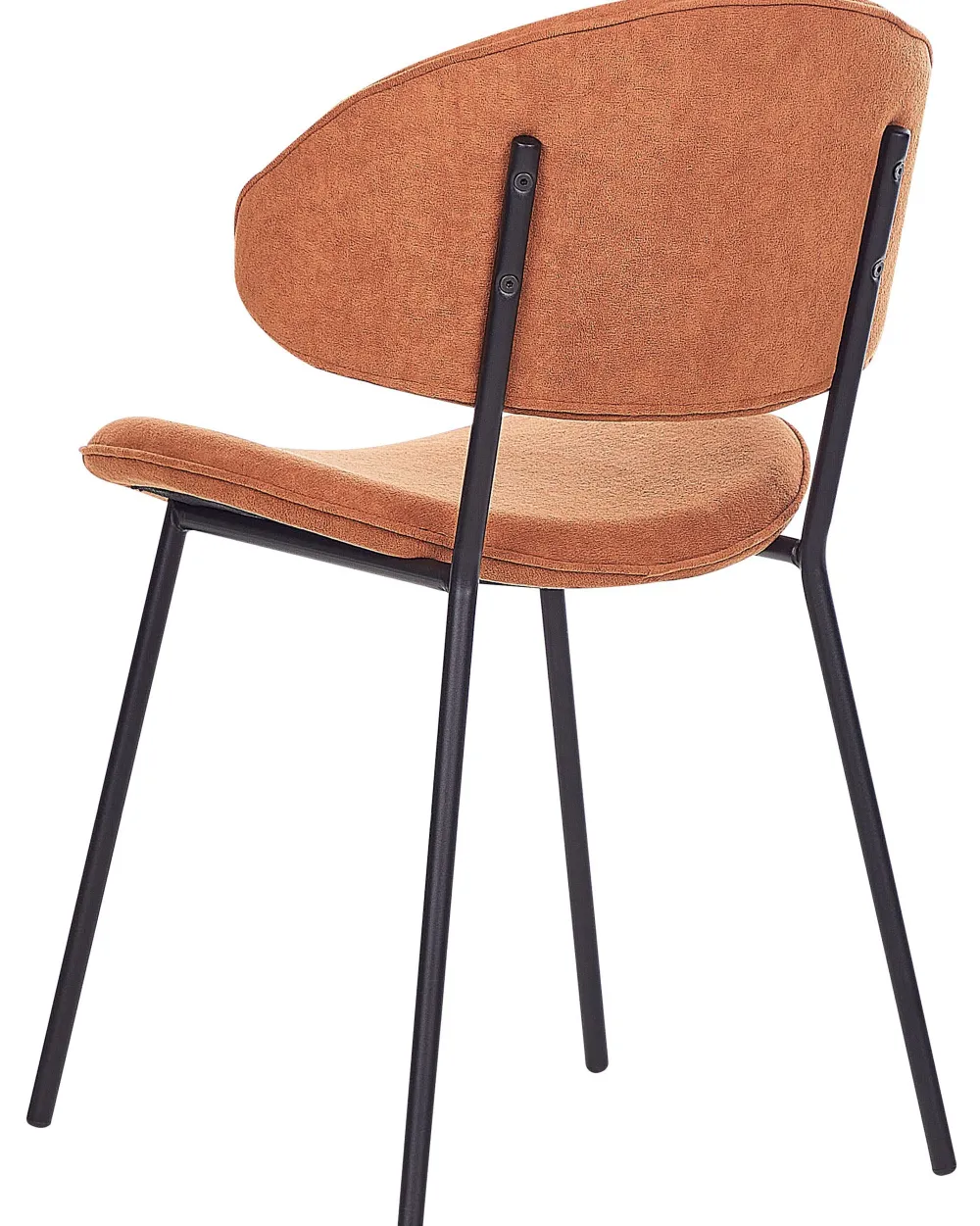 Sale Beliani Tuoli Kangas Oranssi 2 Kpl Kiana