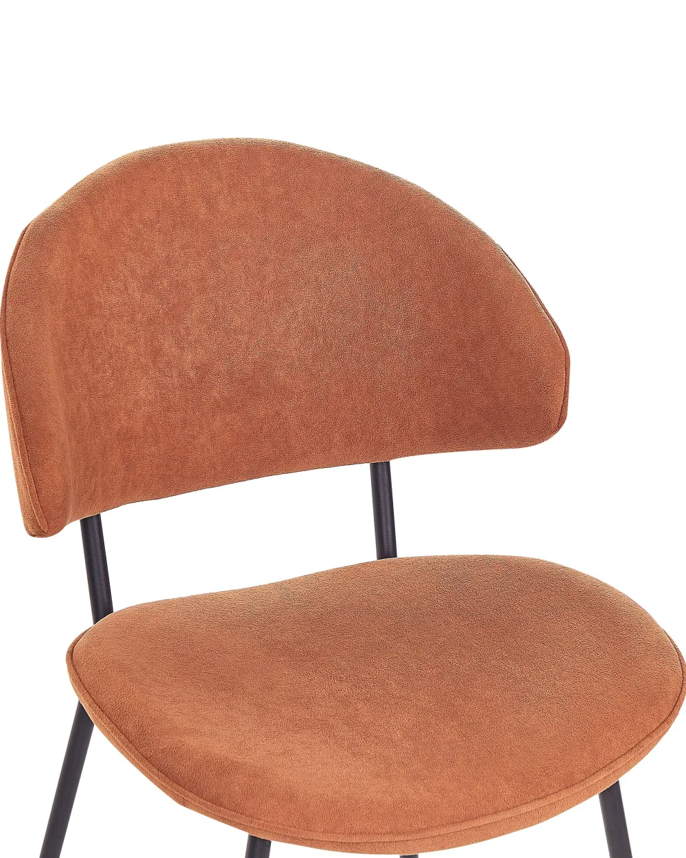 Sale Beliani Tuoli Kangas Oranssi 2 Kpl Kiana