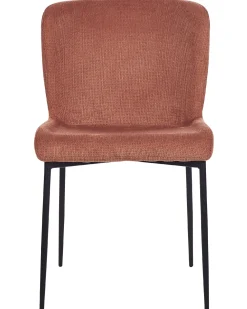 Tuolit<Beliani Tuoli Kangas Ruskea 2 Kpl Ada