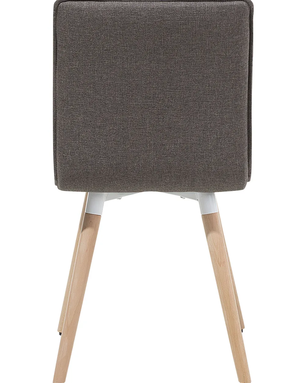 Tuolit<Beliani Tuoli Kangas Ruskeanharmaa 2 Kpl Brooklyn